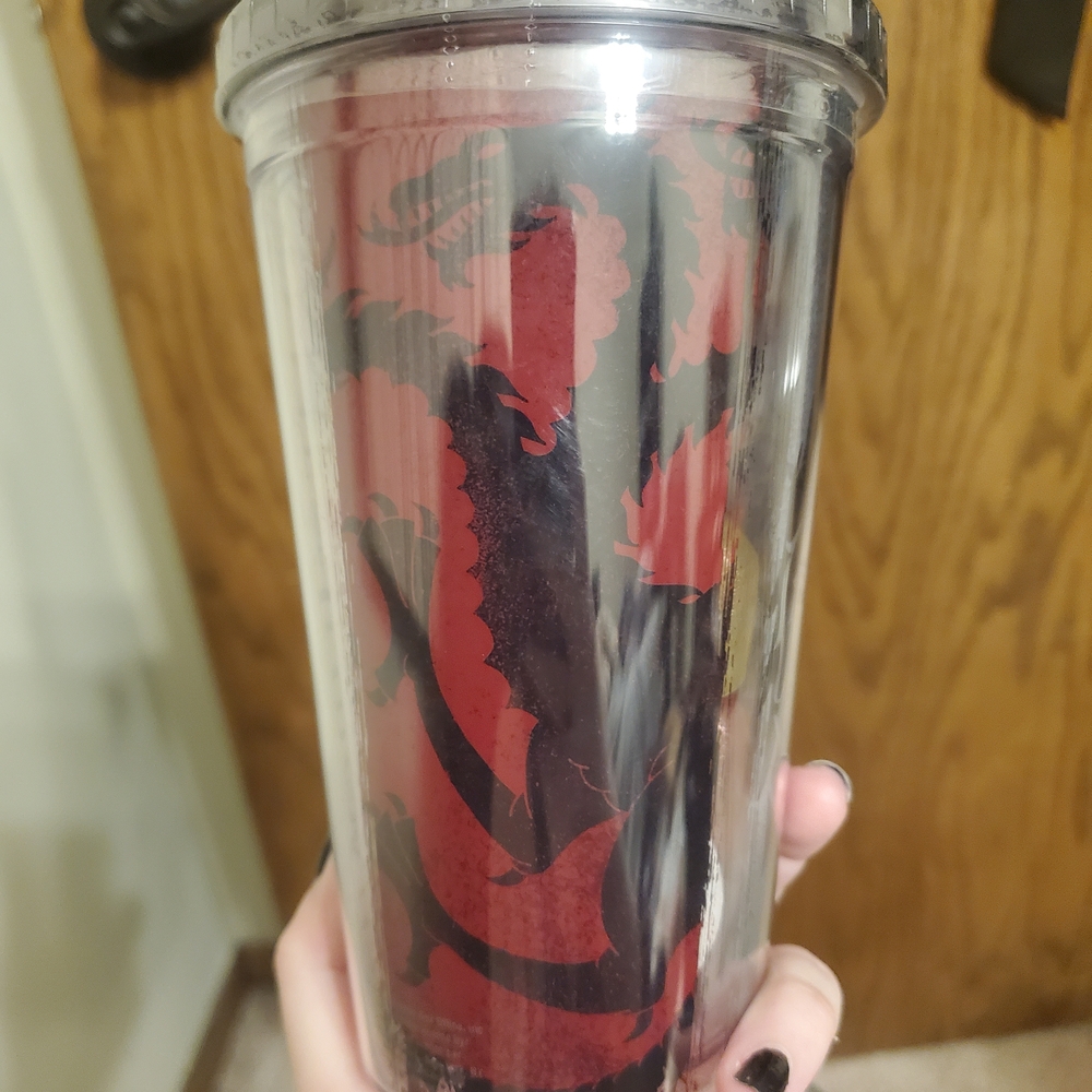 Spencer's Black and Clear Dragon Tumbler - Picture 4 of 7